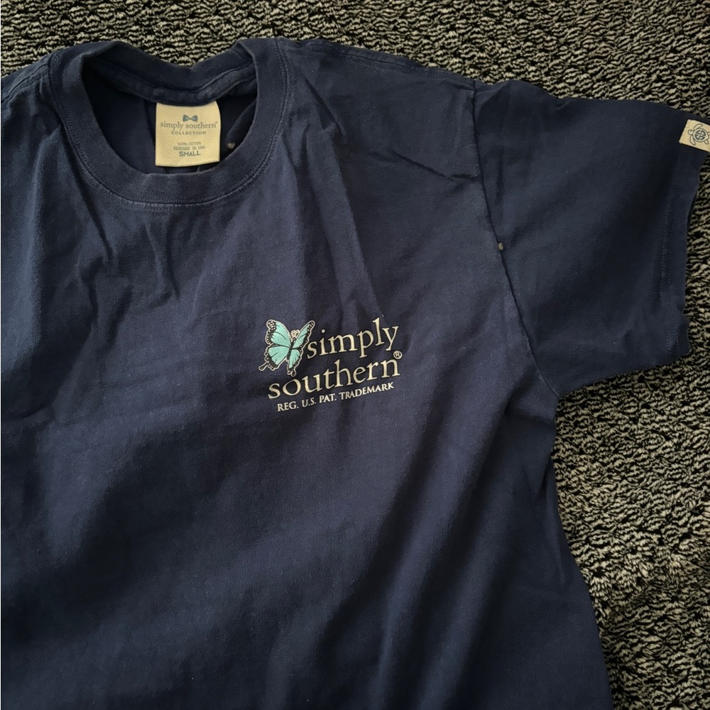 Blue tee